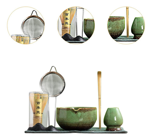 7x Matcha Set Ceremonía Del Té, Accesorios De Herramientas