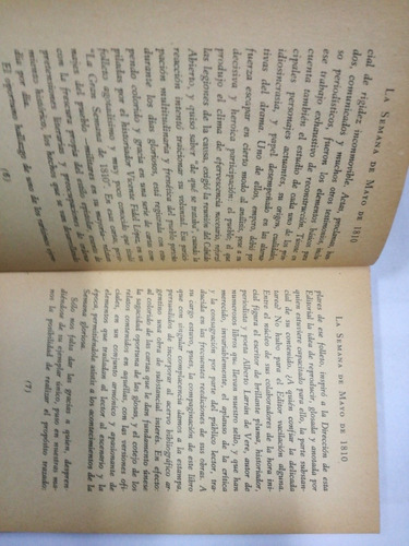La Semana De Mayo De 1810 Glosas De A Larran De Vere (Usado)