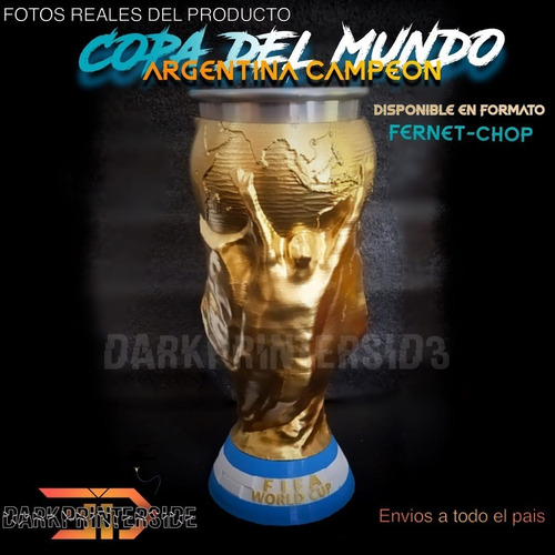 Copa Del Mundo Argentina Campeón -vaso/chop