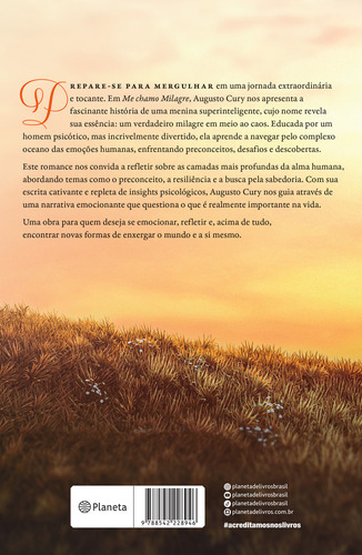 Me Chamo Milagre De Augusto Cury Editorial Planeta Capa Mole Em Português 2024