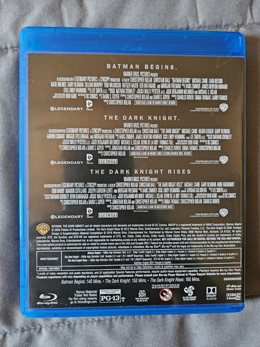 Batman The Dark Knight Trilogy - Película Blu-ray (Usado)