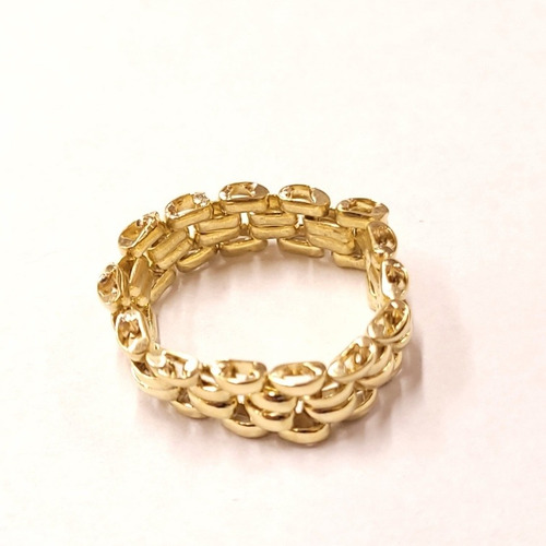 Imagen 6 de 6 de Anillo Panthere Oro 18kts 4,0grs N°16 0,6cm Ancho Brumat