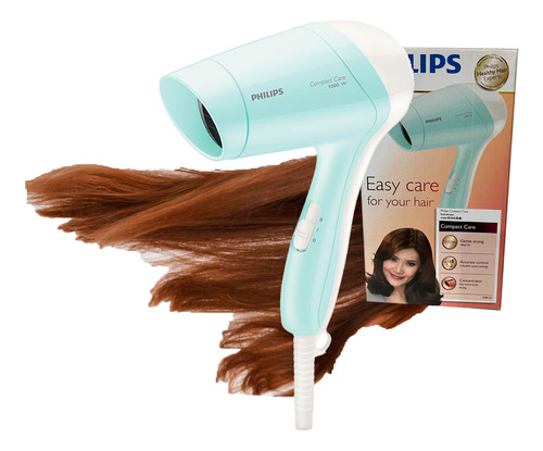 Secador De Pelo Philips Cabello Viaje 1000w Profesional Celeste