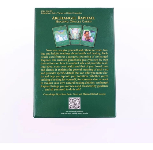 Tarot Oráculo Arcangel Rafael En Inglés 44 Cartas
