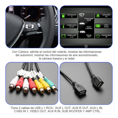 Estéreo For Vw/volkswagen/golf/polo/vento/seat/leon/skoda