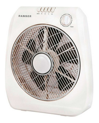 Turbo Ventilador Ranser Tu-ra12b Blanco 60w 3vel 12 Pulgadas