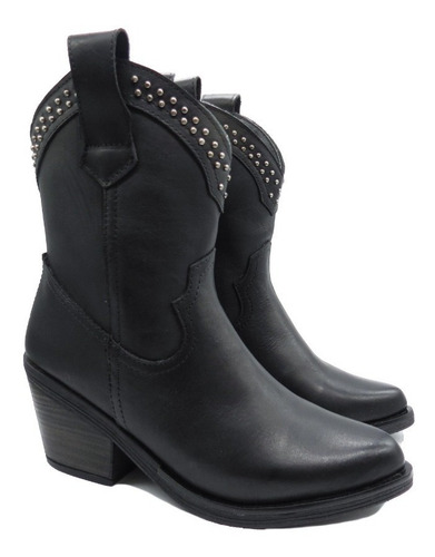Botas Texanas Mujer Cuero Vacuno Savage Cierre Taco Gz90