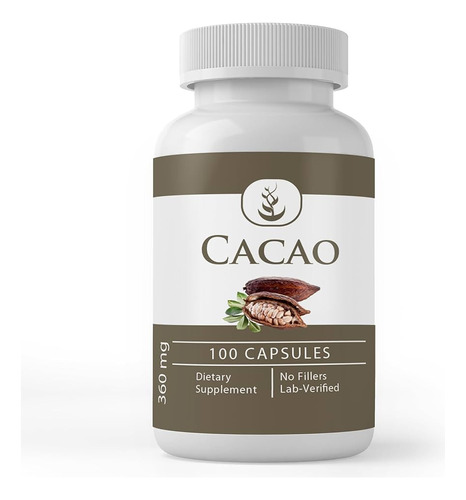 Cacao En Capsulas De 500mg, Colesterol, Energía