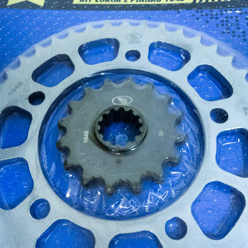 Kit Relação Coroa E Pinhão Moto Cb 900f Hornet 02 Até 06