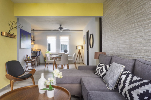Depto. En Venta Playa Del Carmen Q. Roo De 3 Recamaras Amueblado Full En Residencial Starlight Towers
