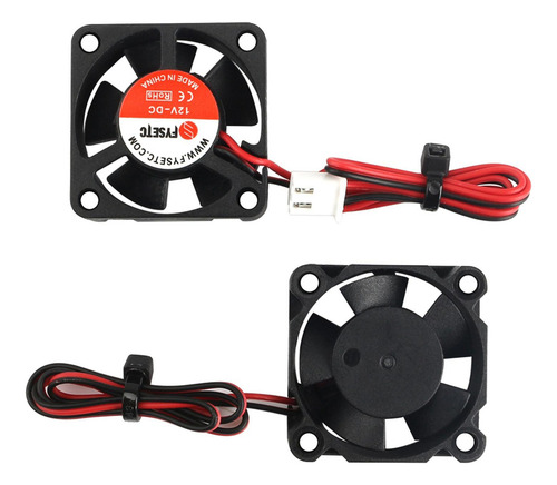 // 2 Peças 12v Dc Sem Escova De Resfriamento Fan 30x30x10mm