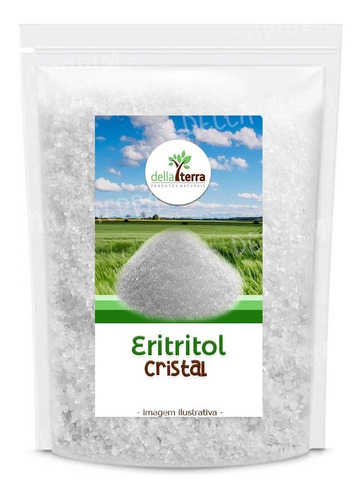 Eritritol Cristal Puro Adoçante Natural 1 Kg Della Terra