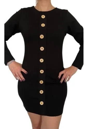 Vestidos pegados con botones sale