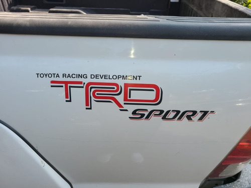 2pzs Vinil Stickers Calcas Trd 4x4 Rojo Y Negro Hilux Tacoma