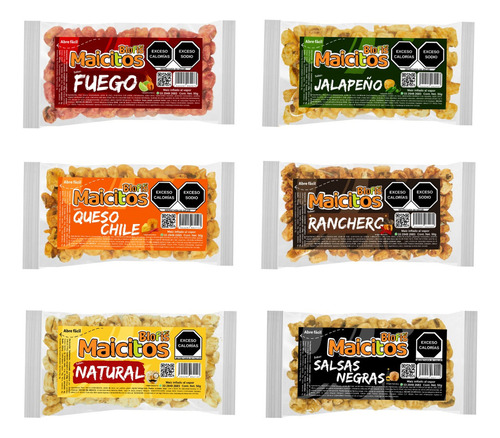 Maicitos Inflados Blofis 60 Piezas De 50gr Botana Surtida