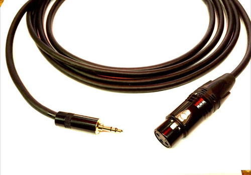 Imagen 2 de 4 de Cable Auxiliar Plug Trs 3.5 A Xlr Hembra 4 Metros