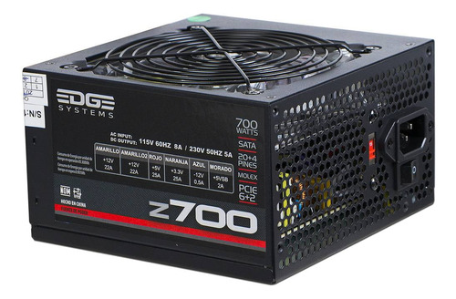 Fuente De Poder Acteck Blazar Z-700 De 700w, Atx, Ventilador