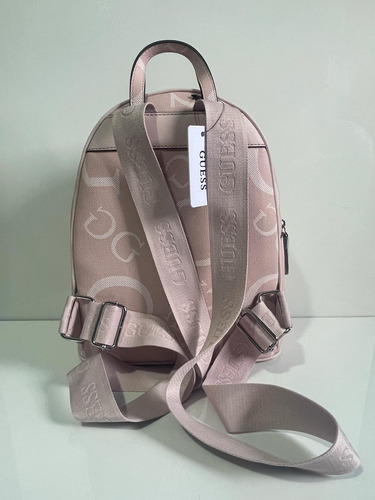 Mochila Guess Casual Holeman Original Rosa Claro Liso