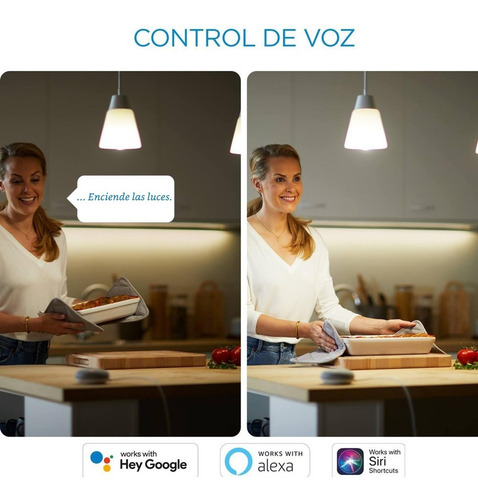 Imagen 8 de 10 de Lampara Led Bulb Wiz Wifi Color Rgb 9w E27