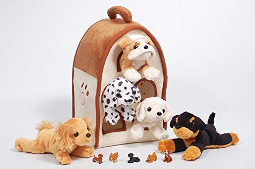 Sfs Gifts Edición Especial Unipak 12 Plush Dog House Con 5 P