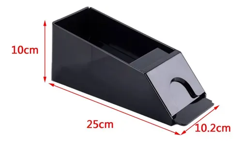Barajador Manual De 6 Barajas – Zapato De Blackjack De Plástico, Accesorio De Póquer Para Torneos Y Uso Doméstico (Negro, 25x10x10 Cm)