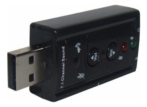 2 Placa De Som Usb 7.1 Canais 3d Adaptador Pc Ps3 Notebook
