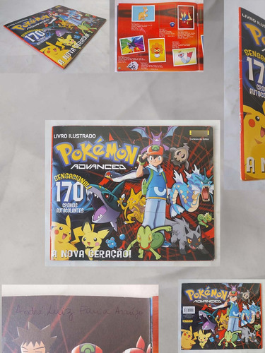 Álbum De Figurinhas Pokemon Incompleto Advanced - Faltam 71 (Usado)