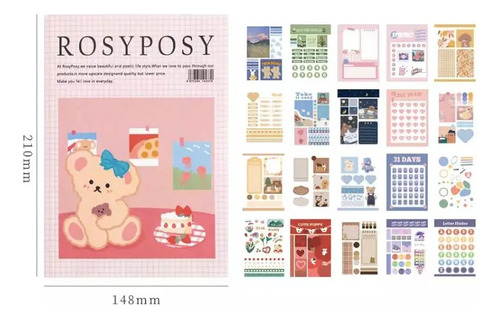 Rosy Posy Pegatinas Bullet Journal Vol 3
