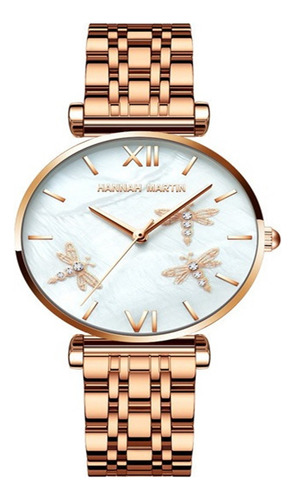 Reloj De Mujer De Acero Inoxidable En Oro Rosa