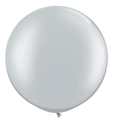 Globos 36  Plata Premium Pkg/6