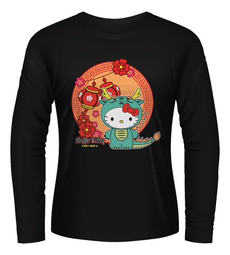 Playera Hello Kitty Año Nuevo Chino Manga Larga