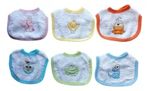 Comprar Set 6 Baberos Toalla Bordados Bebé