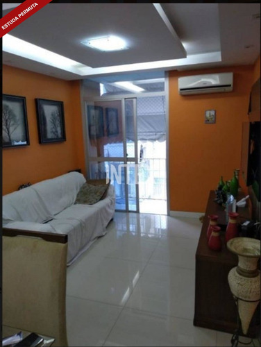 Imagem 2 de 15 de Ótimo Apartamento De 3 Quartos Com Varanda Garagem Suite E Dependência De Empregada Play Clube - Ap01227 - 69291604