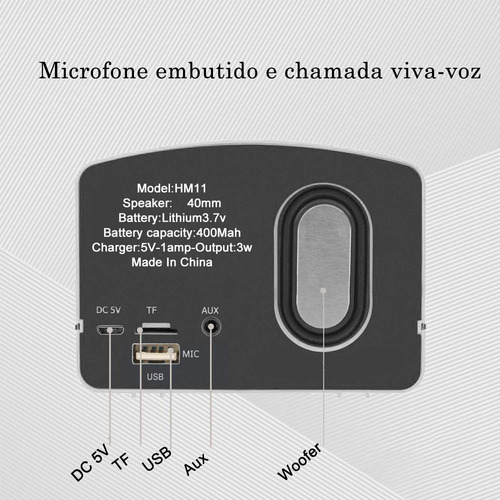 Imagem 4 de 9 de Caixa De Som Portatil Retro Vintage Bluetooth Lt-s005 Branco