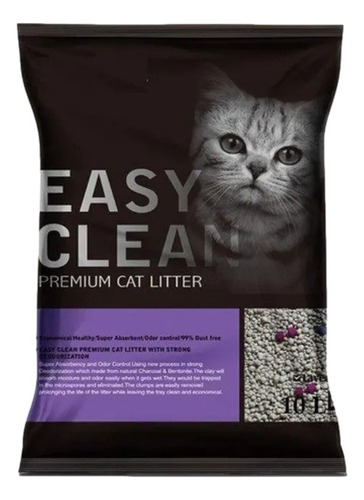 Easy Clean arena aglomerante aroma lavanda 16 Kg + regalo 2 bolsas de 8kg de peso por unidad