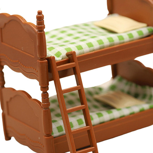 Casa De Muñecas Litera Cama Con Dosel Cama De Dos Pisos