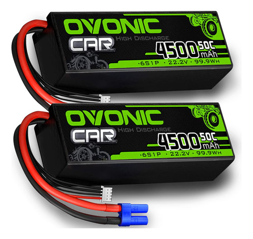 Ovonic 6s Lipo Bateria 22.2v 50c 4500mah Rc Lipo Ec5 Plug So