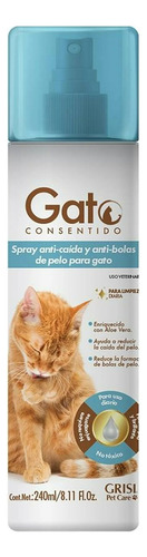 Gato Consentido Grisi Anticaida Y Antibolas De Pelo 240 Ml Fragancia Aloe Vera