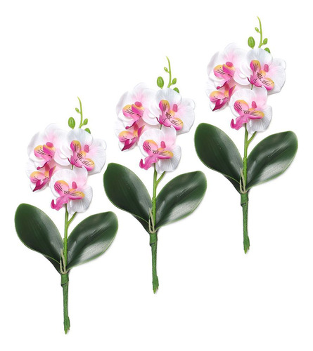 Bouquet De Flores Artificiales De Phalaenopsis, Mariposa, Or