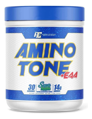 Ronnie Coleman Amino Tone + Eaa 30 Serv Aminos Escenciales Sabor Sour Apple