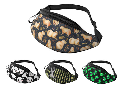 Riñonera Fanny Pack Con Forma De Capibara Ajustable, Unisex