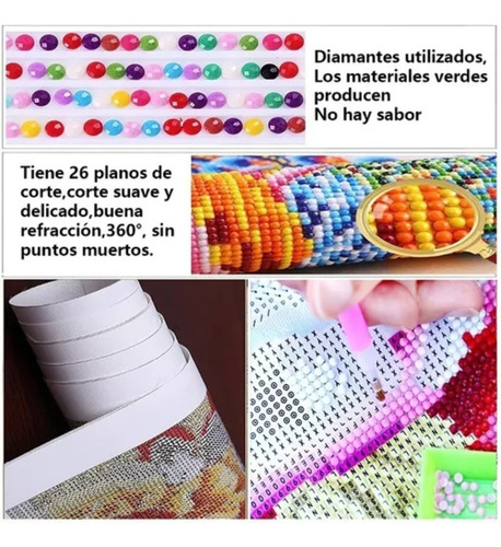 1 Pintura De Diamantes 5d Diy 60 X 40 Cm - Colibrí