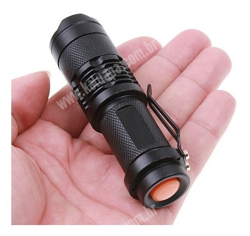 Mini Lanterna Hy-8468 Led Cree Q5 1.500w/4.200 Lúmens 1 Aa