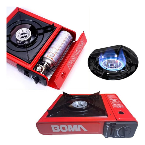 Cocina A Gas Portatil 1 Hornilla 2 En 1 Picnic Camping Boma