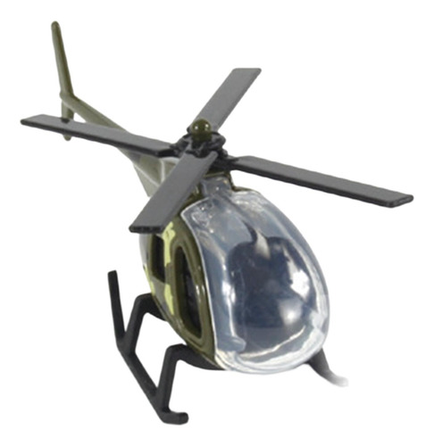 6 Helicóptero De Aleación Fundido A Escala 1/64, 6 Piezas