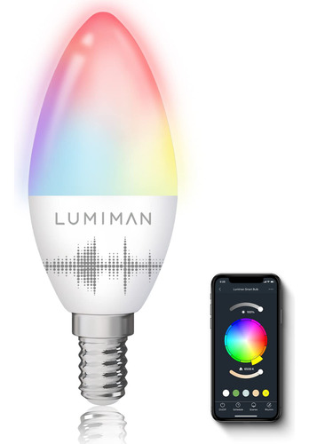 Bombilla Inteligente E12 Led Wifi Rgb Que Cambia Color Luz 1