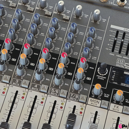 Consola Mixer Sonido 8 Canales Bluetooth Usb Efectos Estereo