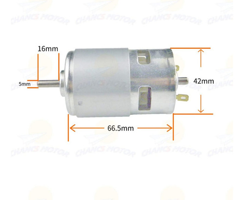 Esfera Dupla De Motor De Engrenagem 775dc 12v/24v Com Biela