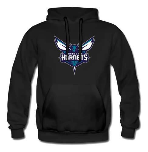 Basketball Team Hornets Nba 033 Estampado Sudadera Con Gorro