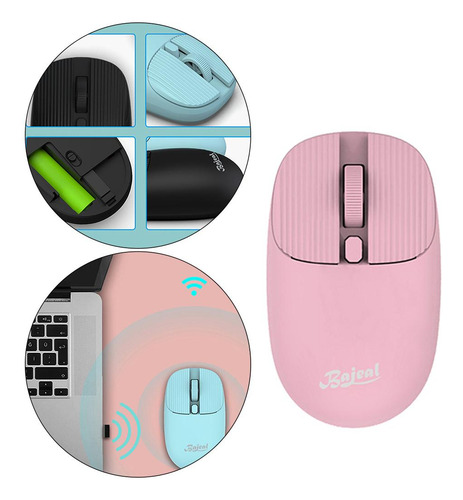 Ratón De Computadora Inalámbrico 2.4g Con Receptor Usb 3